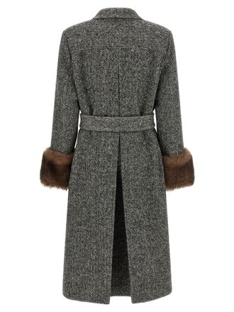 Valentino Garavani Mossi Coat - Gray