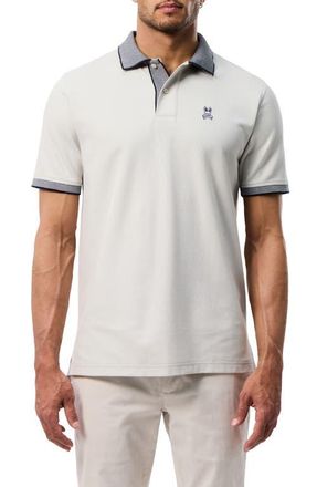 Psycho Bunny Southport Pima Cotton Piqu&eacute; Polo in Pearl at Nordstrom, Size 6
