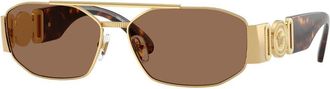 Versace VE2287 100273 Mens Sunglasses Gold Size 58