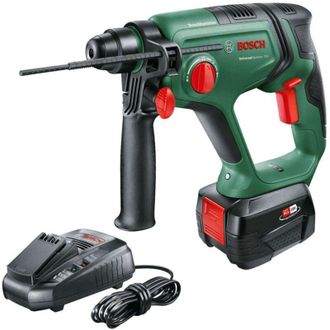 Bosch Utensili - Martello perforatore a batteria da 18 v, 1 batteria Li-Ion da 4,0 Ah, caricabatterie 06039D6004 - Bosch