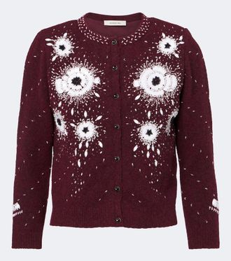 Jacques Wei Cardigan in misto lana a fiori