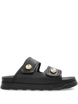 Furla leather sandals - Black