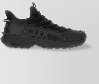 Moncler pull tab round toe textured sole sneakers