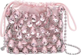 Self Portrait Mini Crystal Chainmail Handbag