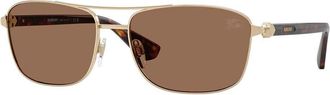 Burberry BE3163 110973 Mens Sunglasses Gold Size 60