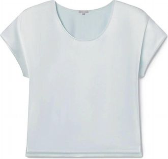 Pj Harlow Womens Roxxy All Satin Tee In Aqua