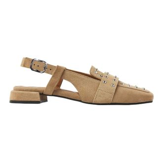 VIA VAI Schoenen, Dames, Bruin, 37 EU, Leer, Julie Damian Slingbacks