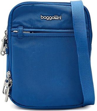 Baggallini Securtex Anti-theft Mini Everything Crossbody Cross Body Womens Handbags Lapis, Nylon