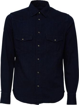 Jacob Cohen Camicia Western in Denim - - Shirts - Uomo - Blu - S