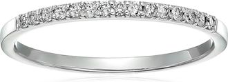 Vir Jewels 1/8 cttw Petite Round Diamond Wedding Band for Women in 10K Gold Prong Set