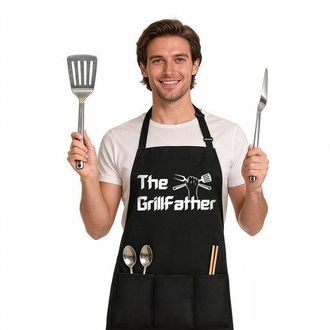 No Brand Delantal De Cocina Con Correa Para El Cuello - 67 X 77 Cm - Delantal Para Uso Dom&eacute;stico - Delantal Para Barbacoa Y Reposter&iacute;a - Resistente A Las Manch