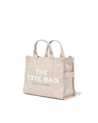 Marc Jacobs Womens Tote Bag Medium Beige Cotton Handbags Hand