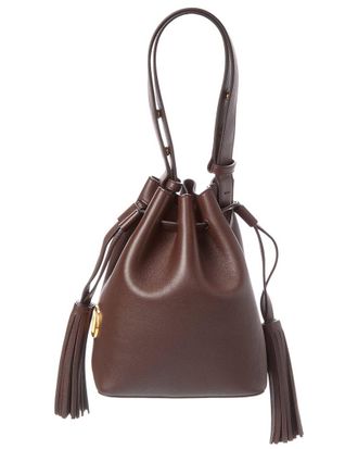 Valentino Vlogo Signature Leather Bucket Bag