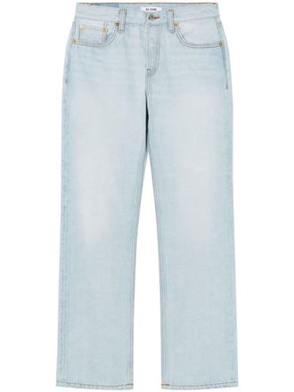 Re/Done Easy straight cropped jeans - Blauw