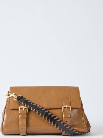 Dries Van Noten Womens Leather Shoulder Bag In Tan