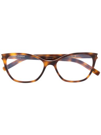 Saint Laurent Eyewear Occhiali cat-eye - Marrone