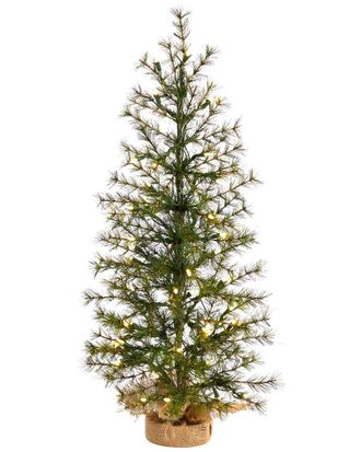 Nearly Natural 3Ft Artificial Christmas Tree With 50 Clear Led Lights