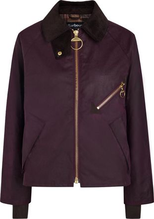 Barbour Arlene Waxed Cotton Jacket - Dark Brown - 16 (UK16 / XL)