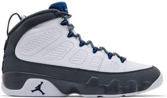 Air Jordan Mens Jordan 9 Retro Flint Grey French Blue