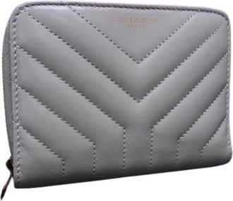 Saint Laurent Ivory Leather Wallet (Bi-Fold) (Pre-Owned)