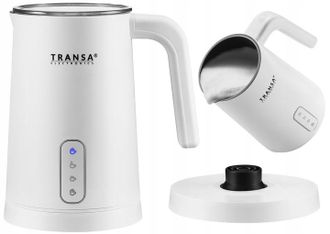 OEM Espumador De Leche Con Calentador, Color Blanco, 4 Modos De Espumado, 500 W
