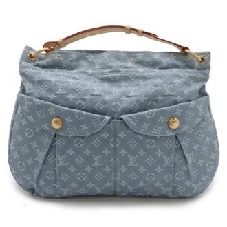 Louis Vuitton Tweedehands Canvas Louis Vuitton tassen - Dames - Pre-owned - Blauw - Maat: ONE Size Denim