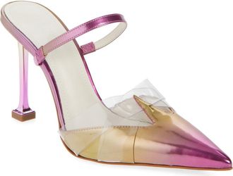 Schutz Tori Pointed Toe Pump in Ouro Candy Blush/Transparente at Nordstrom Rack, Size 5.5