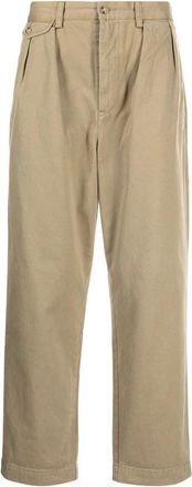 Ralph Lauren Whitman Pleated Chino Pant - Heren - Straight fit broeken - Beige - W31 - Katoen - Broeken