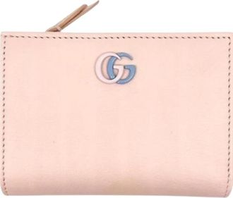 Gucci Pre-owned Vintage Portemonnee (bi-fold) - Dames - Vintage Accessoires - Roze - ONE Size - Leer - Vintage