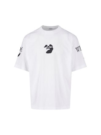 Off-white T-Shirt Logo Swimming