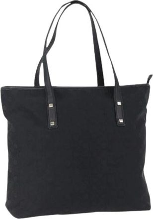 Ferragamo Tweedehands Canvas handtassen - Dames - Vintage Shopper - Zwart - ONE Size - Vintage