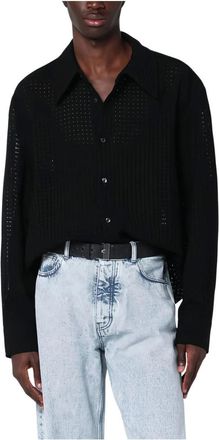 Séfr Hombre, Camisas, Negro, Talla: L