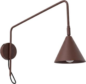 Sollux Lighting Aplique de pared marr&oacute;n acero alt. 30 cm