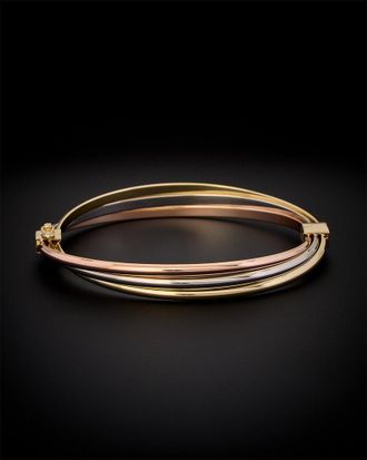 Italian Gold, Inc 14K Tri-Tone Italian Gold Triple Bangle Bracelet