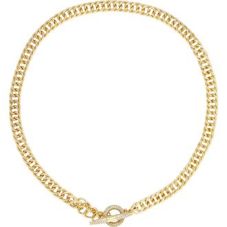 Ettika Crystal Toggle Necklace in Gold at Nordstrom