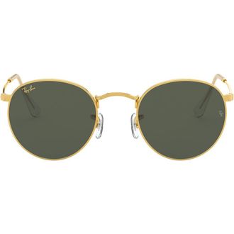 Ray-Ban Icons 53mm Retro Sunglasses in Legend Gold/Green at Nordstrom