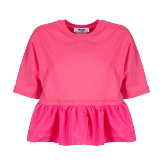 Msgm Mujer, Camisetas, Rosa, Talla: L