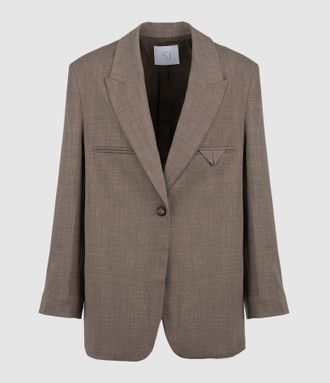 SU Designs Blazer Peak Lapel Sage Green