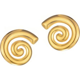 Adornia Swirl Stud Earrings in Gold at Nordstrom Rack