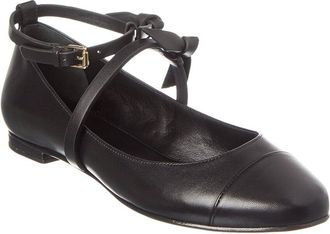 Alexandre Birman Slim Clarita Leather Ballet Flat