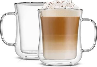 JoyJolt Set of Two Diner Mugs in Clear at Nordstrom Rack