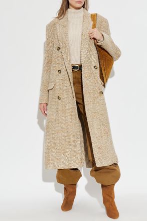 Isabel Marant Coat Pilda, Womens, Beige