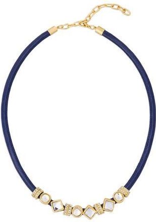 Saachi Glam Accent Collar Necklace in Navy at Nordstrom Rack