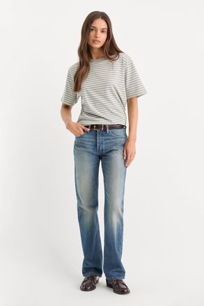 Good American Womens Vintage Straight Jeans | Indigo, Size 14 | Good American by Khlo&Egrave; Kardashian
