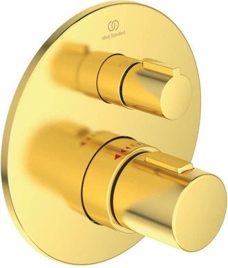 Ideal Termostato Individual Ceratherm T100 Up Kit 2 Dorado Cepillado Standard