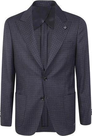 Lardini Single-breasted Blazer - Heren - Business blazers - Grijs - S - Wol - Kostuums