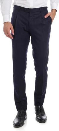 L.B.M. 1911 Broeken - Heren - Nette broeken - Blauw - L - Wol - Broeken