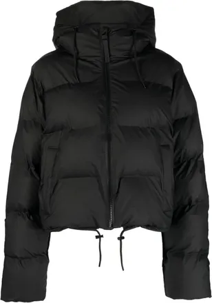 Rains Jassen, Heren, Zwart, L, Leer, Alta Puffer Jacket