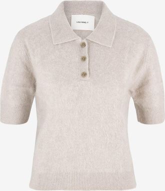 Lisa Yang Flausschiges Strickpolohemd aus Kaschmir Carolyn