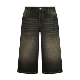 John Richmond Bermuda Denim Shorts - Dames - Denim shorts - Grijs - W26 - Denim - Korte Broeken